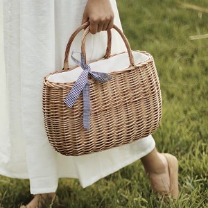 <span class=keywords><strong>2021</strong></span> Venta caliente bolsos tejidos de Picnic de mimbre cesta de frutas cesta de verduras - Product Image 4