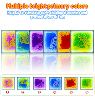 Dalles de sol interactives en gel liquide sensoriel, panneaux de stimulation tactile à changement de couleur pour centre de thérapie spécialisée et aire de jeux intérieure