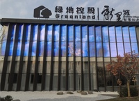 Écran souple flexible ultra-mince polychrome du film HD LED pour l'application extérieure Verre de fenêtres d'affichage de film en cristal pour des ascenseurs