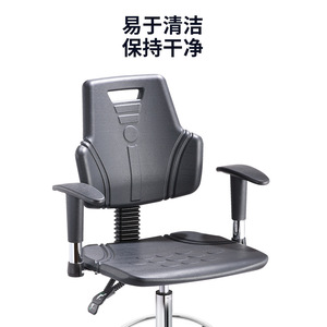 Silla Industrial Hewei IC042 de Espuma PU Antiestática con Reposabrazos y Respaldo Ajustable en Altura para Uso en Laboratorio - Product Image 2