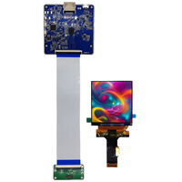 Module LCD d'interface MIPI haute définition de 2.89 pouces 1440*1440 avec carte pilote adapté aux appareils VR/AR et intelligents