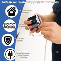 Ruban adhésif électrique isolant haute température en vinyle imperméable noir de 2 pouces x 66 pieds, double face