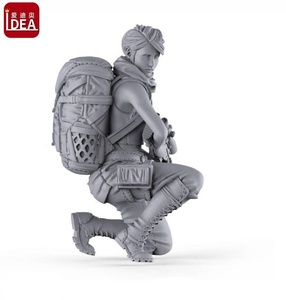 Statuetta di Soldatessa OEM in Resina, Giocattolo Militare Femminile - Product Image 3