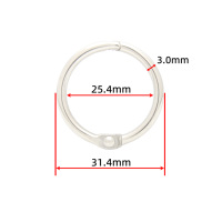 Anneaux de reliure en fer FREYA 30 mm, plusieurs couleurs disponibles, organisateur de documents de bureau avec codage couleur