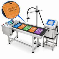Machine de codage CIJ haute vitesse, imprimante jet d'encre automatique à petits caractères pour bouteilles, canettes, fils, tuyaux, cartons et lignes d'emballage