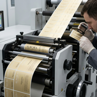Autocollants d'étiquettes pour flacons de cosmétiques et de parfums, impression personnalisée, dorure holographique à chaud, écologiques, en vinyle adhésif