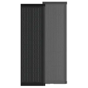 BIPV 140-150W atap surya bipv panel terintegrasi panel surya bifacial atap datar pesawat ubin pv