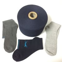 Fil à tisser en polyester recyclé d'usine 12s 14s 16s 18s 24s 34s 36s, fil textile mélangé coton filé pour le tricot