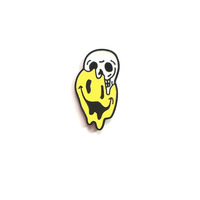 Vente en gros, personnalité mignon Smiley cri Expression crâne Badge broche sourire visage drôle doux broche Badge émail épingle