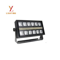 Projecteur PAR LED double rangée 400W RGBW Blanc Chaud Blanc Froid avec Stroboscope, DMX512, RDM, Effet Wash à Activation Sonore et Gradation Linéaire pour