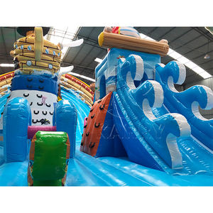 Castillo Inflable de Lujo con Tobogán, Parque Acuático Pirata, Combinado con Zona de Juegos Inflable, Alquiler para Fiestas y Eventos al Aire Libre - Product Image 3