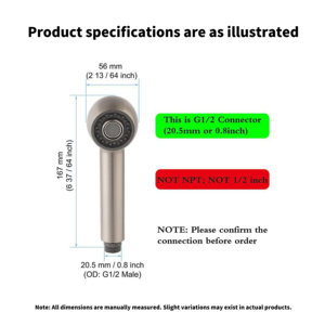 Ручной хромированный медный распылитель для биде - Product Image 2