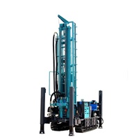 Foreuse de puits d'eau portable sur chenilles diesel/électrique, profondeur max. 200 m, système hydraulique facile à utiliser, vente directe