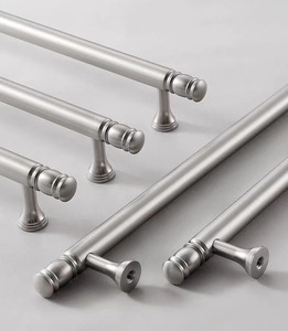 Poignée de meuble en laiton massif nickel brossé pour armoires de cuisine, placards et tiroirs – Offre Spéciale - Product Image 4
