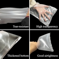 Sacs alimentaires transparents en PE de 100 ml à 3 L, pochettes souples à bouche plate, étanches, anti-poussière, avec poignée, pour emballage d'eau minérale, personnalisables