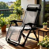 Chaise de plage zéro gravité moderne, légère et durable, portable, en métal, pour terrasse, jardin, camping - Fauteuil inclinable pliable et compactable