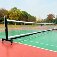 Poste de Red Portátil para Pickleball, Dedicado para Interiores y Exteriores, Equipo Móvil para Jugadores de Pickleball