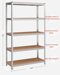 Scaffalature in Acciaio Zincato Anti-Corrosione <span class=keywords><strong>Blu</strong></span> con Angoli Scanalati, Facili da Montare Senza Bulloni - Product Image 1