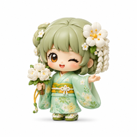 Jouet d'art en PVC personnalisable, écologique, promotionnel, de style japonais, magnifique personnage de poupée, pour cadeaux de bienvenue et fêtes