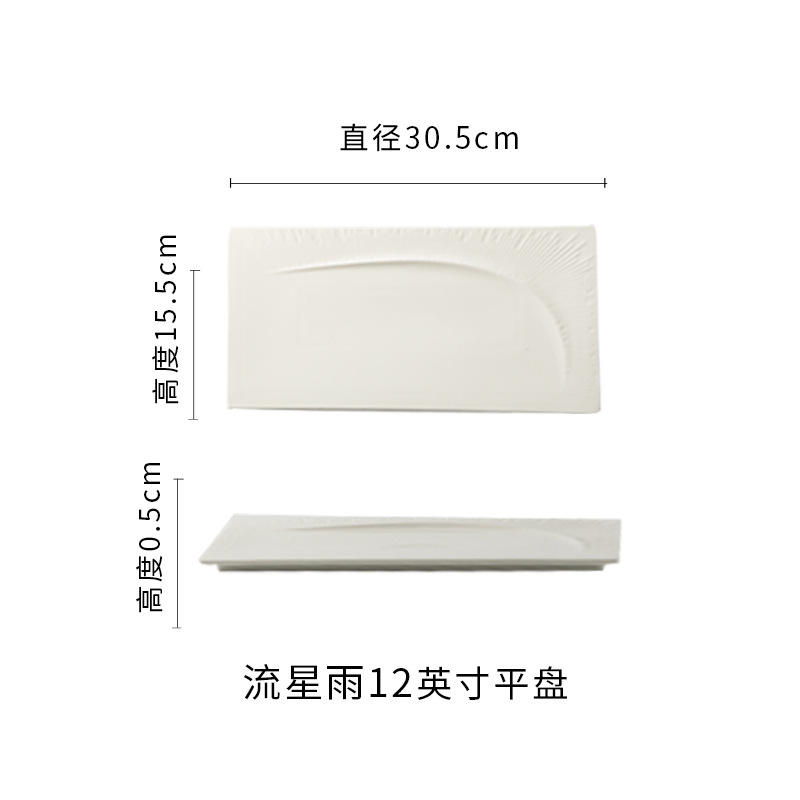12inch meteor rectangular flat plate
