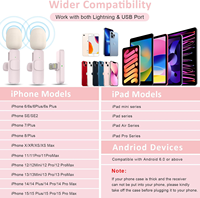 Mini microphone cravate sans fil dynamique pour iPhone Android pour connecteur de type C Modèle K9 pour l'enregistrement vidéo YouTube