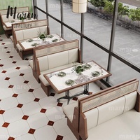 Meilleures ventes : Banc en cuir, Table et chaise en bois massif pour restauration rapide, Ensemble de meubles avec chaise en rotin, Table et chaise pour café et restaurant