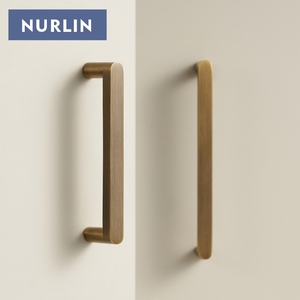 Nurlin Rắn Brass Đồng Bằng Phong Cách Tủ Xử Lý Tủ Quần Áo Kéo <span class=keywords><strong>Nickel</strong></span> Chải Antique Brass Matte Vàng Ch111 - Product Image 3