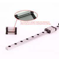 MGN9C MGN9R BRH9 Remplace les rails de guidage linéaire miniatures de qualité taïwanaise, bloc coulissant pour machine-outil CNC