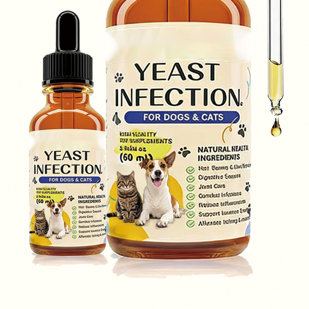 OEM 60ml Soothes Itchy Skin Liquid Supplements Natural Herbal Daily Cleansing Drops For Dogs Skin Ear