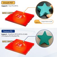 Nouvelle plateforme d'impression chauffée double face Snapmaker U1 276x293mm PEI+PET, plateforme flexible pour imprimante 3D, Guangdong Chine