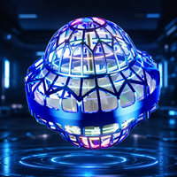 Juguete Volador OVNI Recargable de Plástico con Bola LED de Colores, Juguete Interactivo Novedoso Controlado a Mano