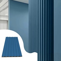 Panneaux muraux en composite bois-plastique (WPC) de haute qualité, classiques, modernes, imperméables, à rainures, pour la décoration intérieure des maisons