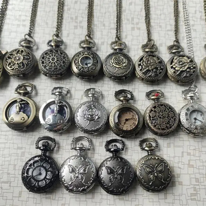 <span class=keywords><strong>Montre</strong></span> <span class=keywords><strong>à</strong></span> <span class=keywords><strong>Gousset</strong></span> Quartz Homme Rétro Commémorative <span class=keywords><strong>Chasseur</strong></span> Complet Demi-<span class=keywords><strong>Chasseur</strong></span>, Chiffres Romains Vintage en Bronze, avec Chaîne - Product Image 1