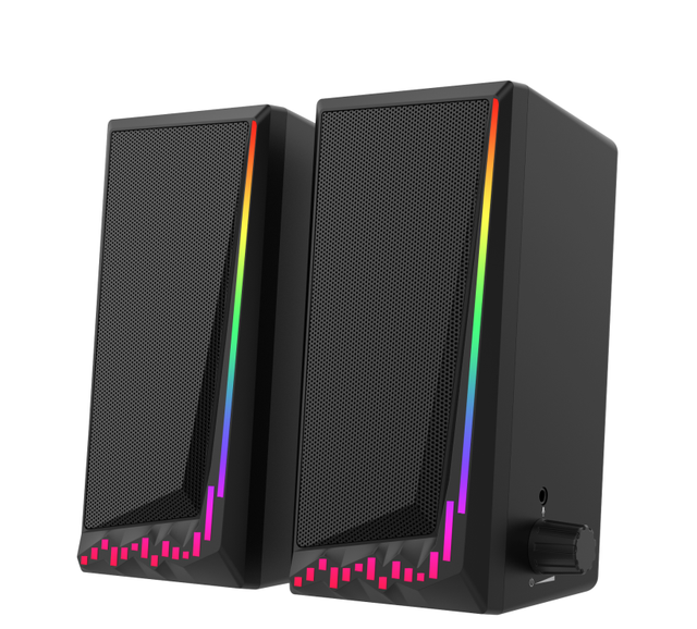 High Quality Computer Audio USB Wired Small Speaker Desktop Laptop Home Subwoofer Mini Speaker With RGB
