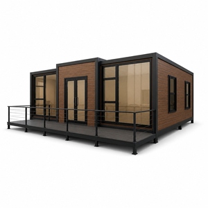 Casa Contenedor Prefabricada Moderna Expandible SUNRISE con Terraza Cubierta y Exterior con Aspecto de Madera - Product Image 4