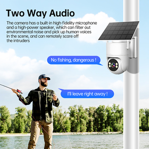 Caméra de sécurité solaire Hieasy 3MP 4K 4G <span class=keywords><strong>SIM</strong></span> à 1 objectif, panneau solaire 8W, batterie 8000mAh, vision nocturne, données cloud pour la sécurité domestique - Product Image 3