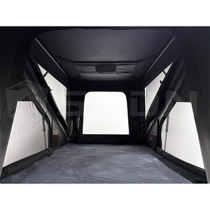 SNDN Tienda de Campaña para Techo de Auto en Forma de Z para 2-4 Personas, Carcasa Rígida de Aluminio, Impermeable, para 4 Estaciones, con Escalera - Product Image 3