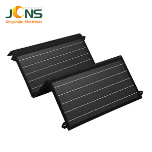Panel Surya Lipat Portabel XZJ 30W 5V 6A*2 18V/1.66A, Pengisi Daya Tenaga Surya Lipat untuk Luar Ruangan - Product Image 1