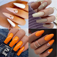 Vente en gros, Ongles artificiels français ultra-minces à doigts entiers, Patch amovible transparent pour ongles étendus, nouveau design sans trace