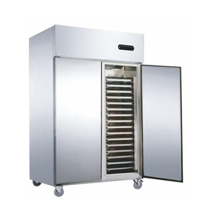 Congélateur vertical commercial XEOLEO à 2 portes avec bac d'insertion, équipement de congélation rapide, congélateur à refroidissement rapide avec 28 bacs - Product Image 1