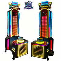 Machine de boxe d'arcade à monnayeur, testeur de force de frappe ultime, jeu de frappe à marteau à récompense pour parc d'attractions