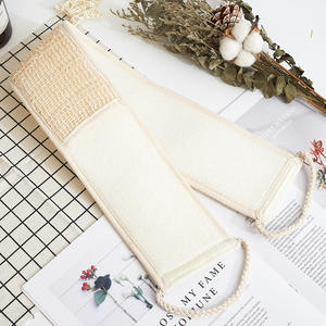 100% chanvre écologique naturel avec exfoliant tricoté à la main en chanvre biologique dos éponge de bain sangle dos éponge <span class=keywords><strong>serviette</strong></span> de récurage - Product Image 2