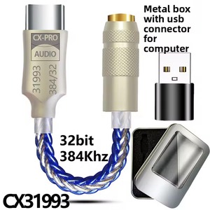 CX31993 HiFi USB DAC Type-C vers prise casque 3,5 mm, amplificateur, sortie CC, adaptateur pour téléphone portable - Product Image 4