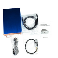 Amplificateur d'écouteurs HIFI de bureau DAC Pré-Décodeur 24 bits avec décodage sans perte USB/Toslink Coaxial RCA Audio Numérique pour Casque Bleu Garantie 1 an