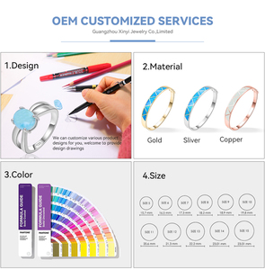 Anillo de Larimar Natural Estilo Resplandeciente Hecho a Mano en Plata de Ley 925 XYOP, Joyería para Niños al por Mayor - Product Image 6