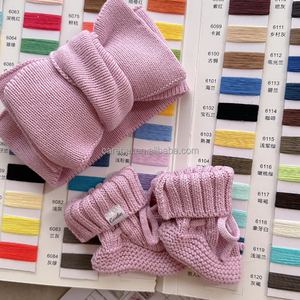 Diadema de Algodón Tejido con Doble Lazo <span class=keywords><strong>para</strong></span> Recién Nacida, Color Sólido, Lazo Grande, Accesorio Suave <span class=keywords><strong>para</strong></span> el Cabello de Bebé Niña, Lazo <span class=keywords><strong>para</strong></span> <span class=keywords><strong>Bautizo</strong></span>, Topknot - Product Image 3