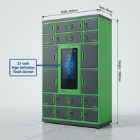 Casier intelligent modulaire personnalisable 24h/24 et 7j/7, armoire de prêt et de retour en libre-service pour bureau et bibliothèque, compartiments multi-tailles, certifié CE