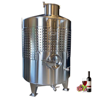 Cuve de fermentation de vin à toit ouvert en acier inoxydable 5000L cuve de fermentation de vin à chariot élévateur