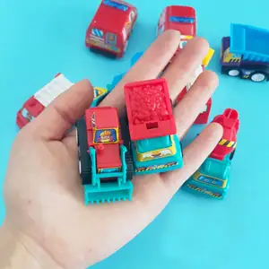 HappyBro उज्ज्वल रंग प्लास्टिक छोटा सा खिलौना कार कार्टून मिनी बस के लिए उपहार बच्चों के खिलौने