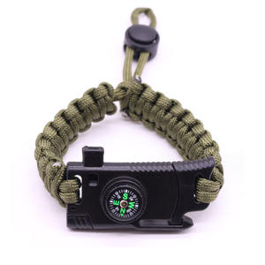 Pulsera de Supervivencia con Cuchillo, Pedernal, Brújula, Silbato y Hebilla para Campismo y Senderismo al Aire Libre - Product Image 4